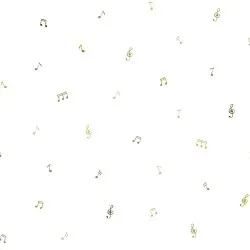 NAP451 | Carta da parati note musicali - Col. 3